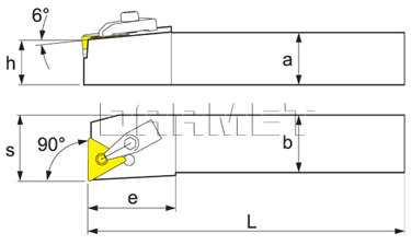 Folding turning tool for external turning: MTFNL-2020-K16