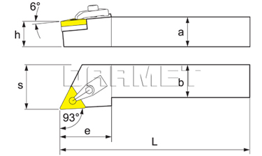 Folding turning tool for external turning: MTJNLB-2020-K16