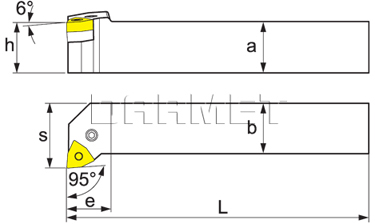 Folding turning tool for external turning: PWLNR-2020-K08