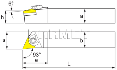 Folding turning tool for external turning: WTJNL-1616-K16