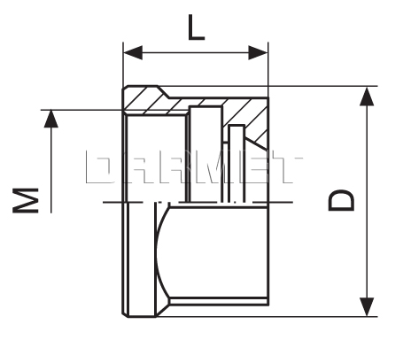 Clamping nut for ER16 collets (DM 072)