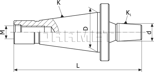 Drill spindle ISO50 - B16 (DM-188)