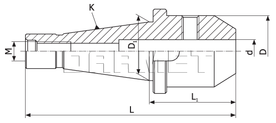 ISO50 - 12MM Weldon collet (DM-200)