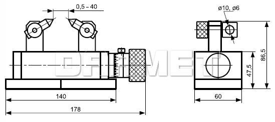 Device for correcting the width of grinding wheels (DM-283)
