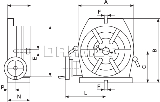 Rotary, dividing table (vertical and horizontal) - 320MM