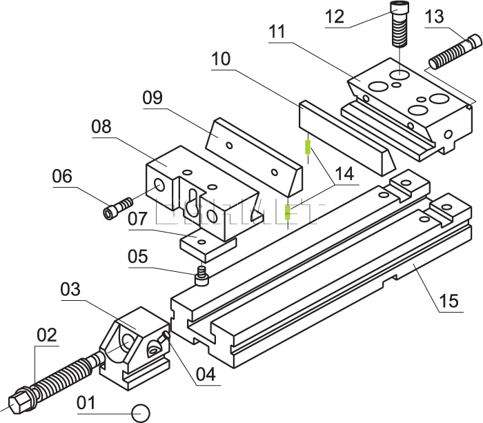 Jaw insert spring - construction