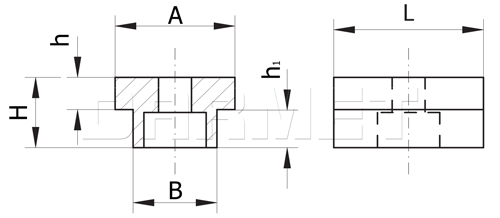 Locating keys - technical drawing