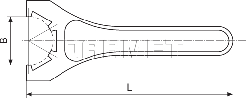 Multi-point wrench for ER50 nuts