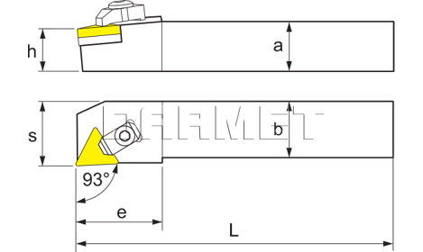 Folding turning tool for external turning: CTJNR