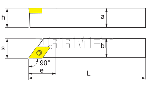 Folding turning tool for external turning: SDACR