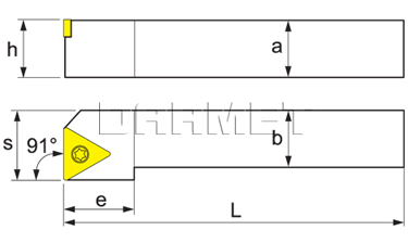 Folding turning tool for external turning STGCR