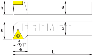 Folding turning tool for external turning STGCR