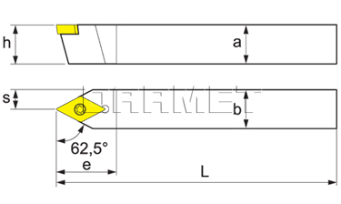 Folding turning tool for external turning SSDCN