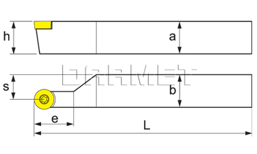 Folding turning tool for external turning SRACR