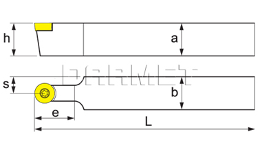 Folding turning tool for external turning SRDCN