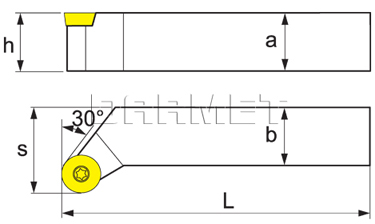 Folding turning tool for external turning SRGCR
