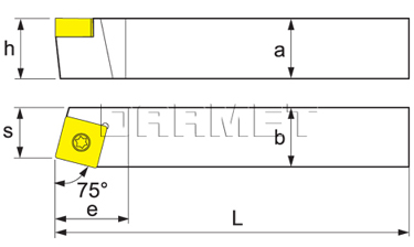Foldable lathe knife for external turning SSBCR