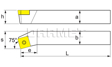 Folding turning tool for external turning SSKCR